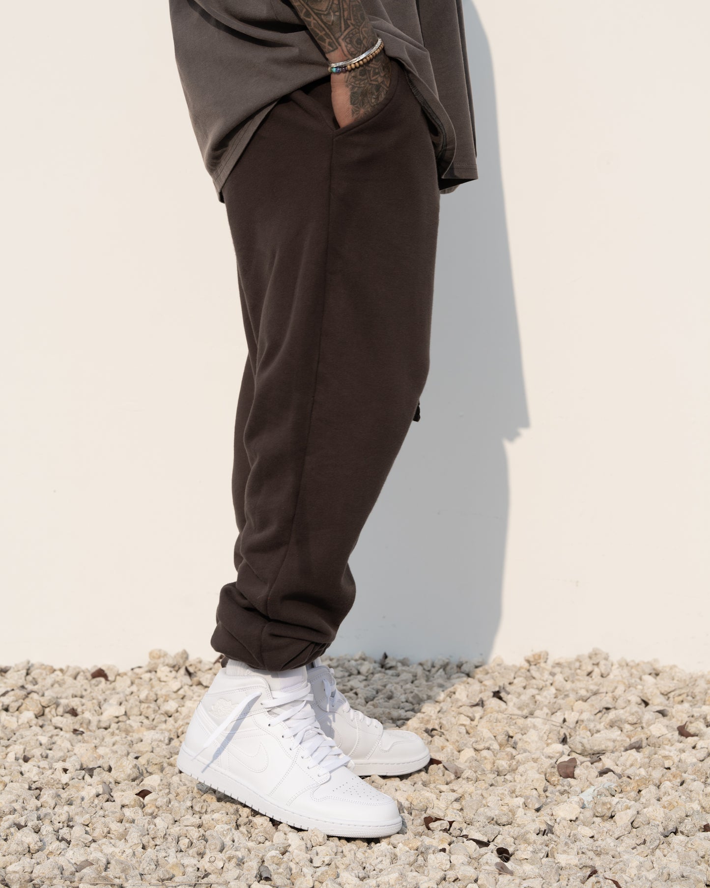 Oversized Joggers Unisex - Umber Brown