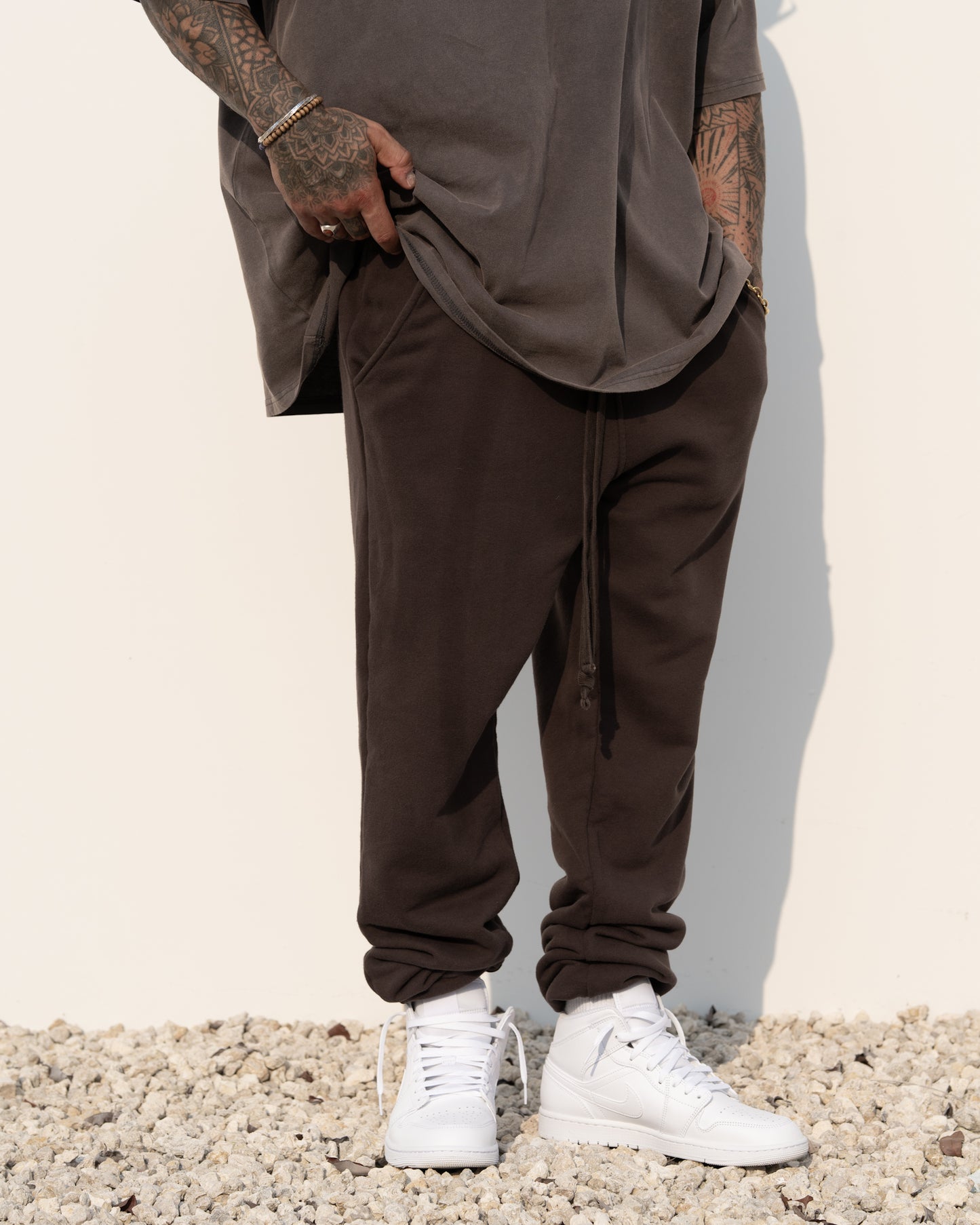 Oversized Joggers Unisex - Umber Brown