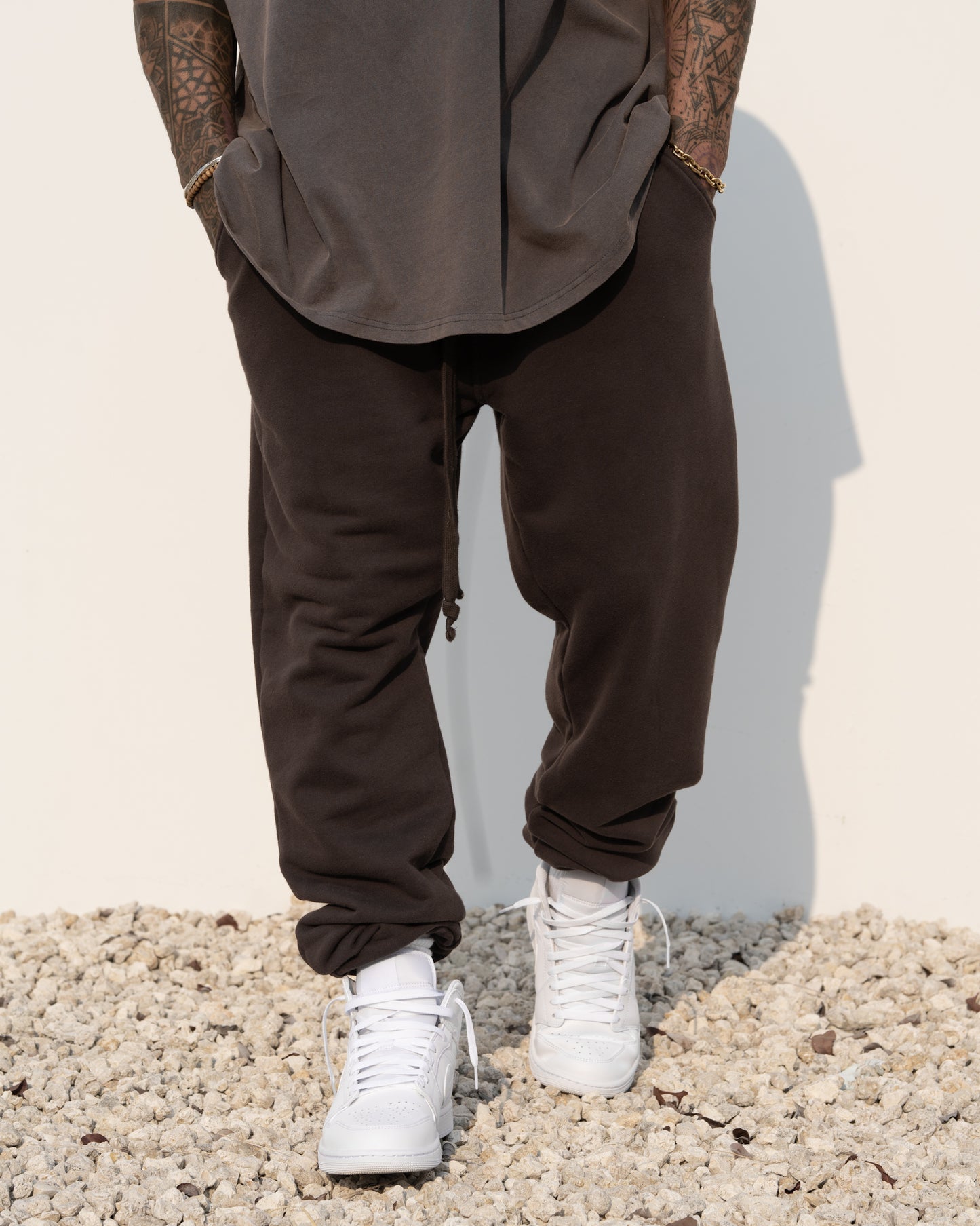 Oversized Joggers Unisex - Umber Brown